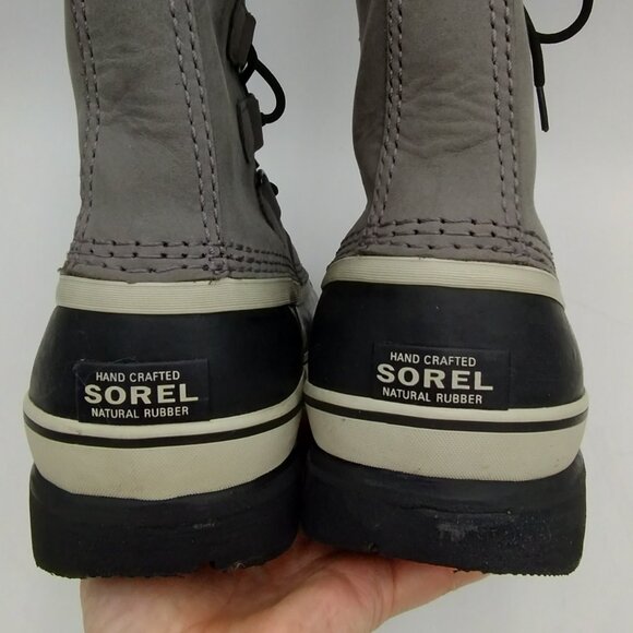 Sorel Caribou Waterproof Insulated Boots Grey Size 10 - Picture 8 of 14